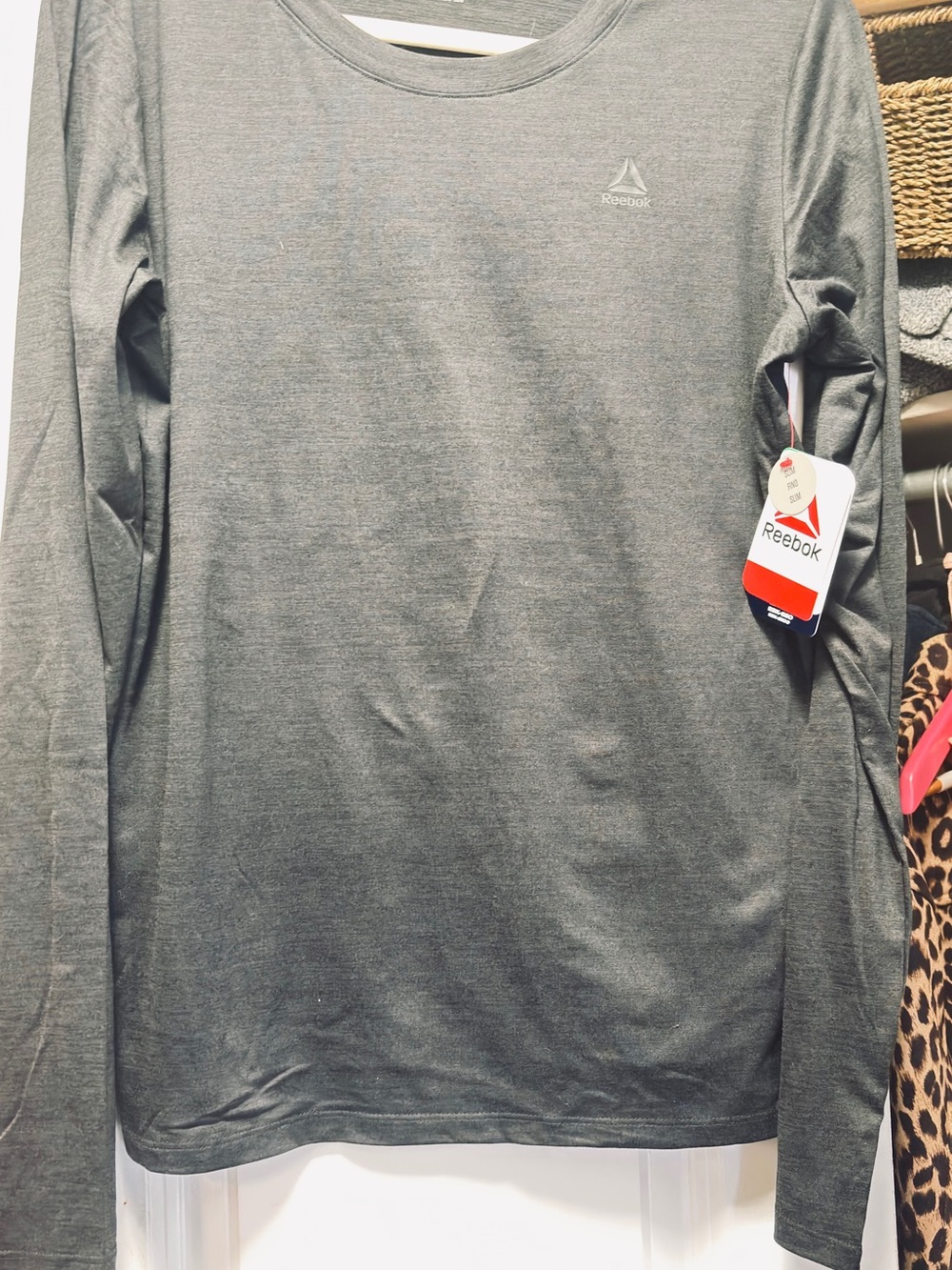 Reebok Long Sleeve Crew Neck Shirt - Black